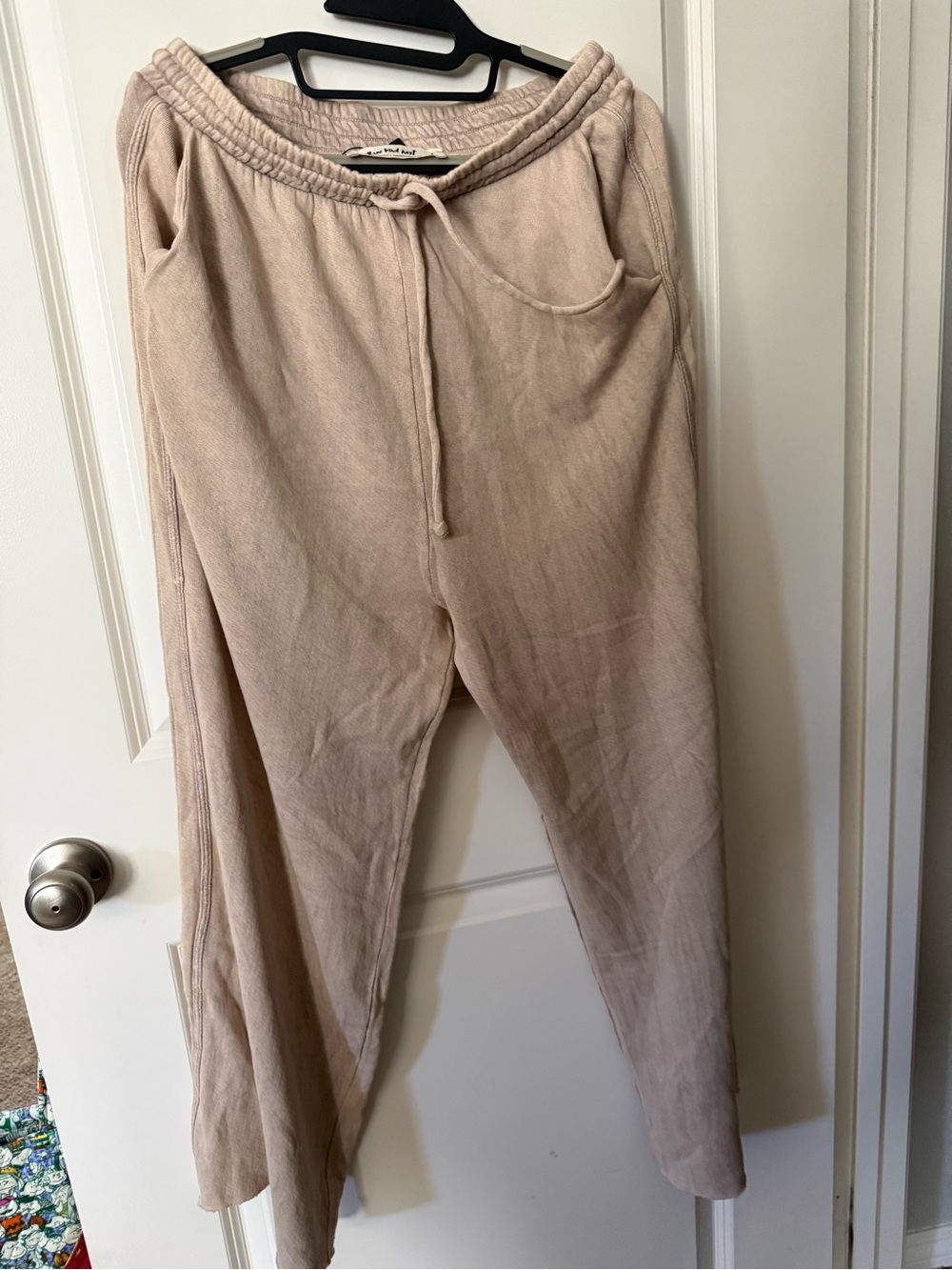 Three Bird Nest Women's Beige Drawstring Track Pants